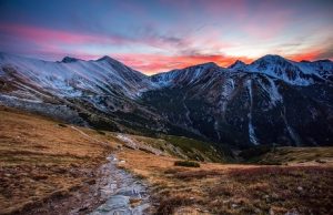 landscape of mountains